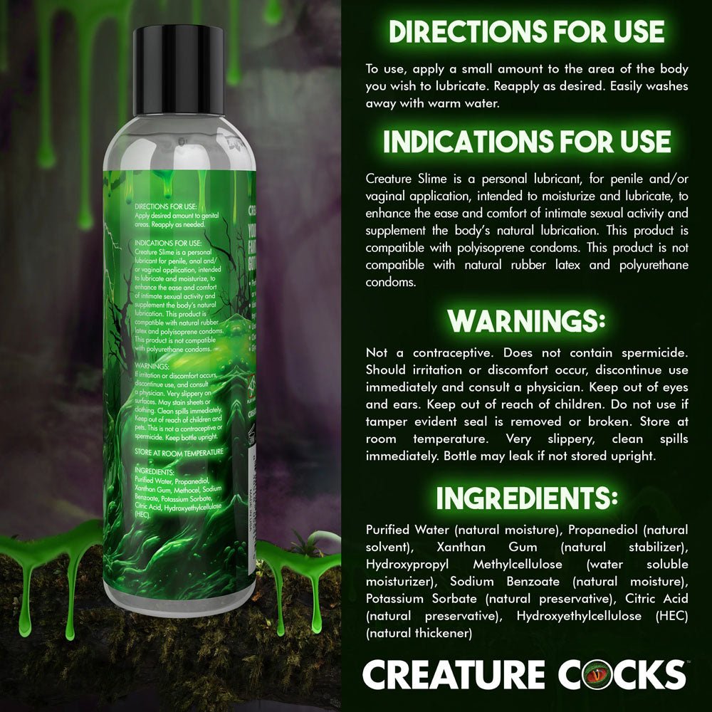 Creature Cocks Water - Based Lubricant - 236 ml Pump Bottle