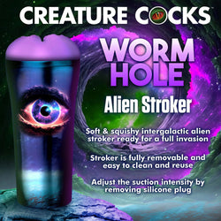 Creature Cocks Wormhole Alien Stroker - Purple Fantasy Stroker