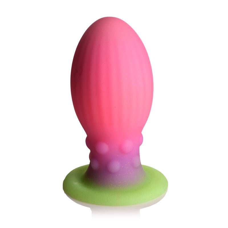 Creature Cocks XL Xeno Egg - Glow in Dark Pink 17.5 cm XL Fantasy Plug