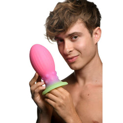 Creature Cocks XL Xeno Egg - Glow in Dark Pink 17.5 cm XL Fantasy Plug