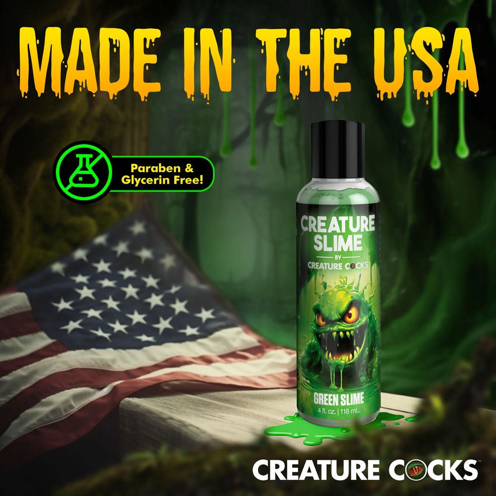 Creature Slime by Creature Cocks Green Water Based Lubricant - 118 ml Bottle