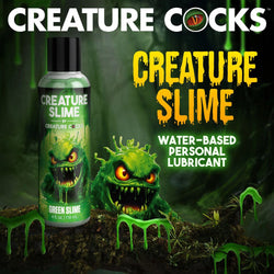 Creature Slime by Creature Cocks Green Water Based Lubricant - 118 ml Bottle