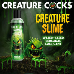 Creature Slime by Creature Cocks - Green Water Based Lubricant - 237 ml Bottle