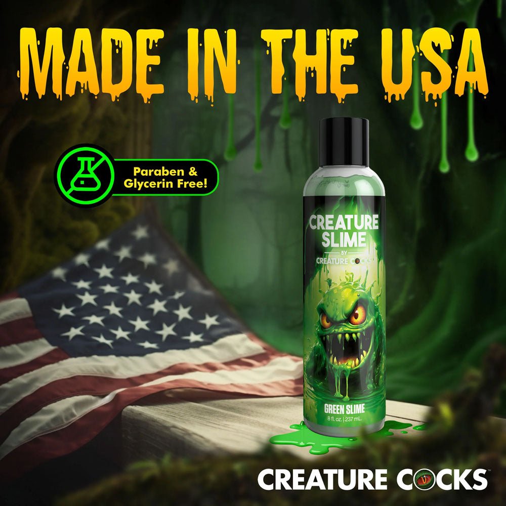 Creature Slime by Creature Cocks - Green Water Based Lubricant - 237 ml Bottle