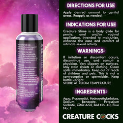 Creature Slime by Creature Cocks - Purple Water Based Lubricant - 118 ml Bottle