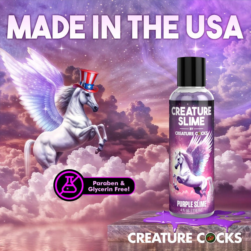 Creature Slime by Creature Cocks - Purple Water Based Lubricant - 118 ml Bottle