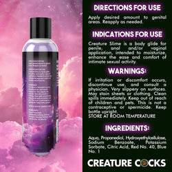 Creature Slime by Creature Cocks - Purple Water Based Lubricant - 237 ml Bottle