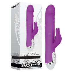 Dancing Pearl Rabbit - 23.5 cm (9.25'') USB Rechargeable Rabbit Pearl Vibrator