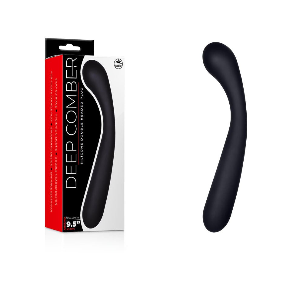 Deep Comber Black 24 cm Silicone Double Dildo