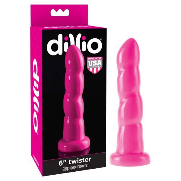 Dillio 6'' Twister - 15.2 cm Dong Pink