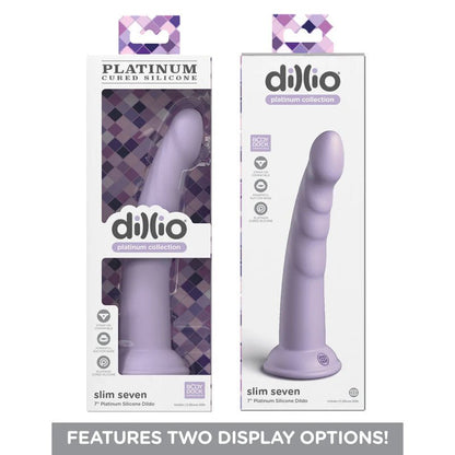 Dillio Platinum Slim Seven - Purple - Purple 17.8 cm (7'') Dong