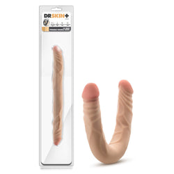 Dr. Skin Plus 14'' Posable Double Dong - Flesh 35.5 cm