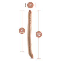 Dr. Skin Plus 16.5'' Posable Double Dong - Flesh 42 cm