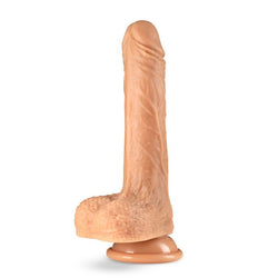 Dr. Skin Silicone Dr. Grey - Flesh 19.7 cm (7.75'') Rechargeable Thrusting Dong