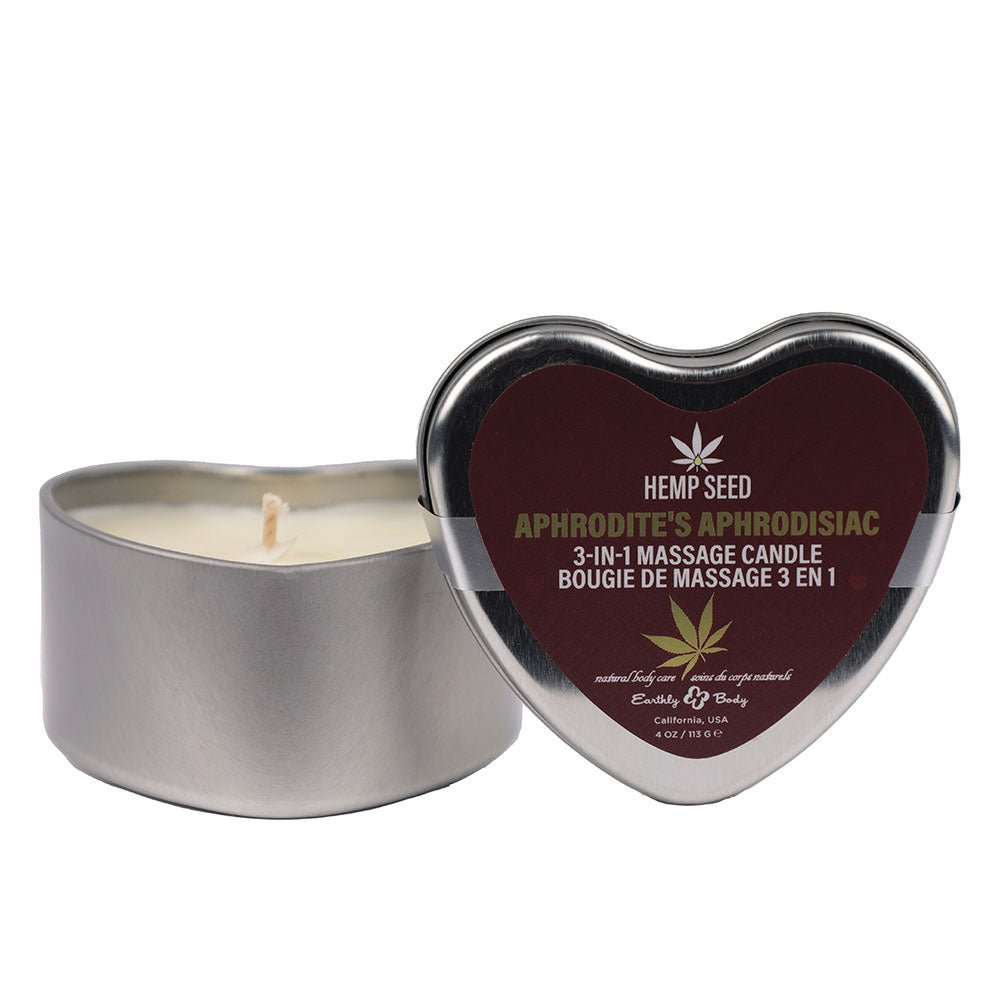 EB Hemp Seed 3 in 1 Massage Heart Candle - Eros Embrace 113g