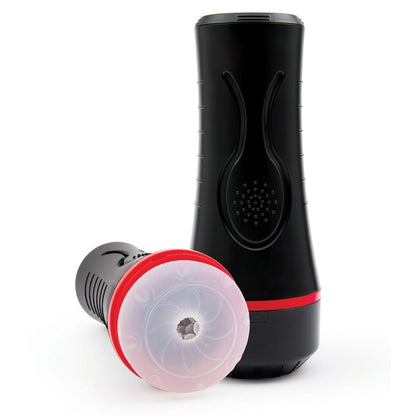 ENVY Squeezable Clutch Stroker Clear Vibrating Stroker