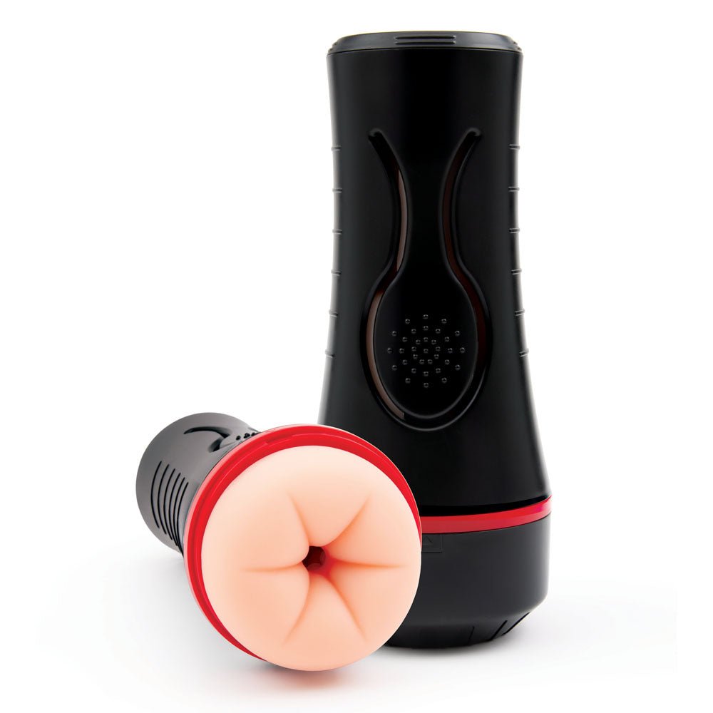 ENVY Squeezable Rear Clutch Stroker Flesh Vibrating Anal Stroker