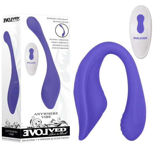 Evolved ANYWHERE VIBE - USB Rechargeable Flexible Vibe with Remote