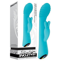 Evolved Aqua Bunny - 21.3 cm (8.4'') USB Rechargeable Rabbit Vibrator