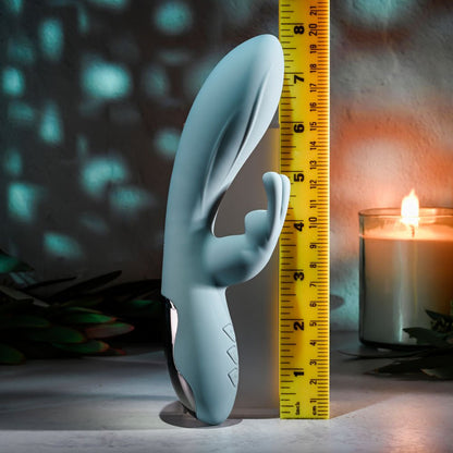 Evolved BOSS BUNNY Baby Blue 20.1 cm USB Rechargeable Rabbit Vibrator