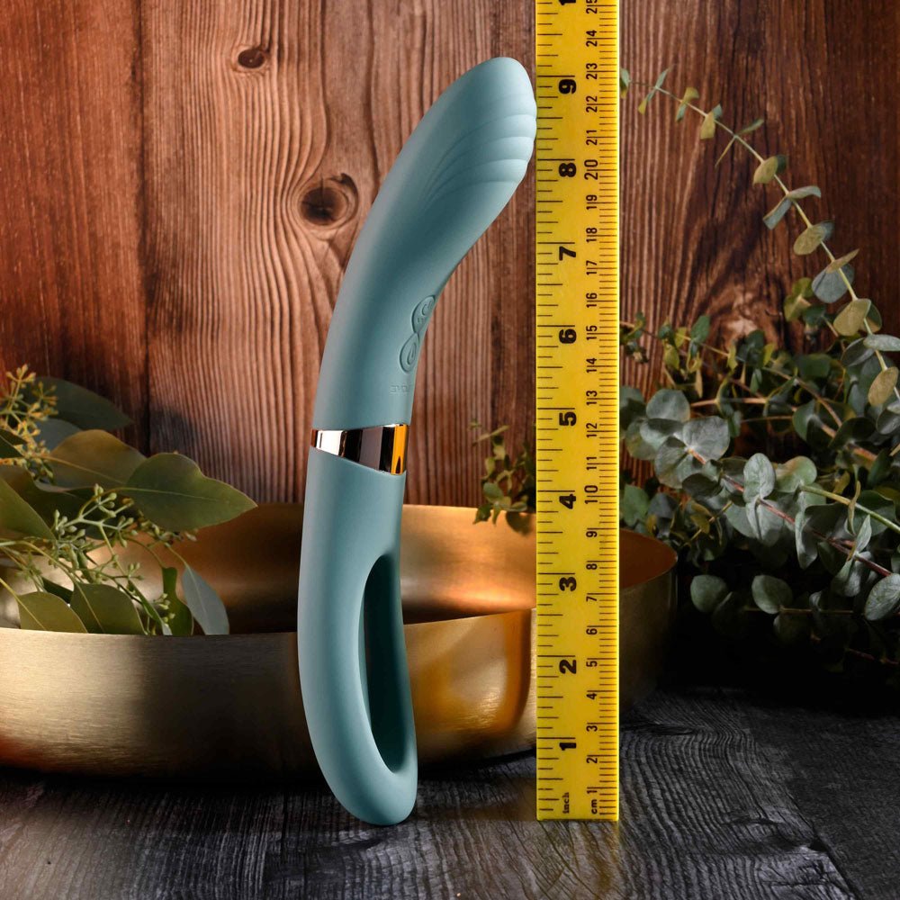 Evolved CHICK FLICK Olive Green 24 cm Rechargeable Vibrator with Flicking Tip