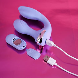 Evolved EVERY WAY PLAY Purple 12.8 cm Rabbit Vibrator with Wireless Remote Control