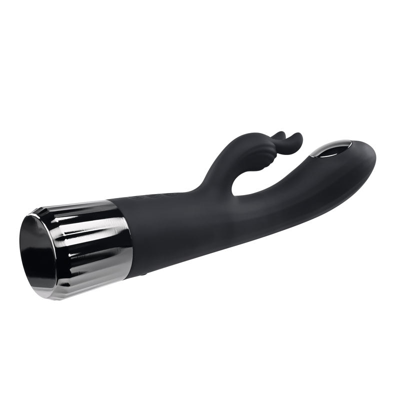 Evolved Heat Up & Chill - Black 24.1 cm USB Rechargeable Heating & Cooling Rabbit Vibrator