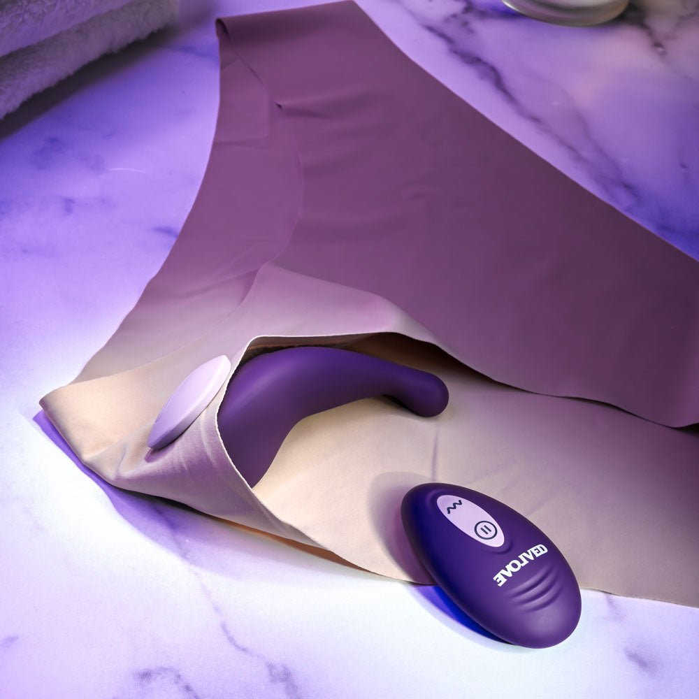 Evolved PANTY PARTY Purple USB Rechargeable Panty Vibrator with Remote Control