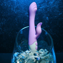 Evolved PLEASING PETAL - Lilac 19.7 cm USB Rechargeable Rabbit Vibrator