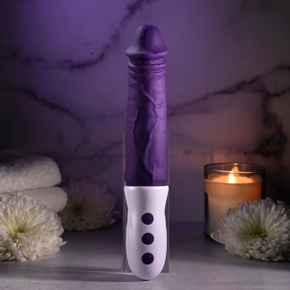 Evolved PLUM THRUST Purple 29 cm USB Rechargeable Thrusting Vibrator