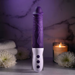 Evolved PLUM THRUST Purple 29 cm USB Rechargeable Thrusting Vibrator