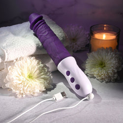 Evolved PLUM THRUST Purple 29 cm USB Rechargeable Thrusting Vibrator