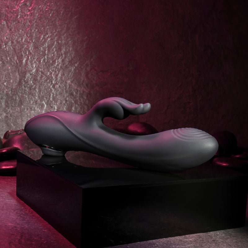 Evolved RABBIT HOLE - Black 21.2 cm USB Rechargeable Rabbit Vibrator