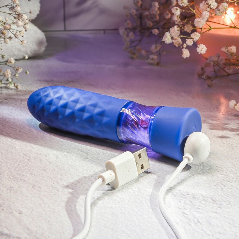 Evolved RAVER - Blue 12.3 cm USB Rechargeable Mini Vibrator