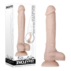 Evolved Real Supple Silicone Poseable 8.25'' - Flesh 21 cm Poseable Silicone Dong