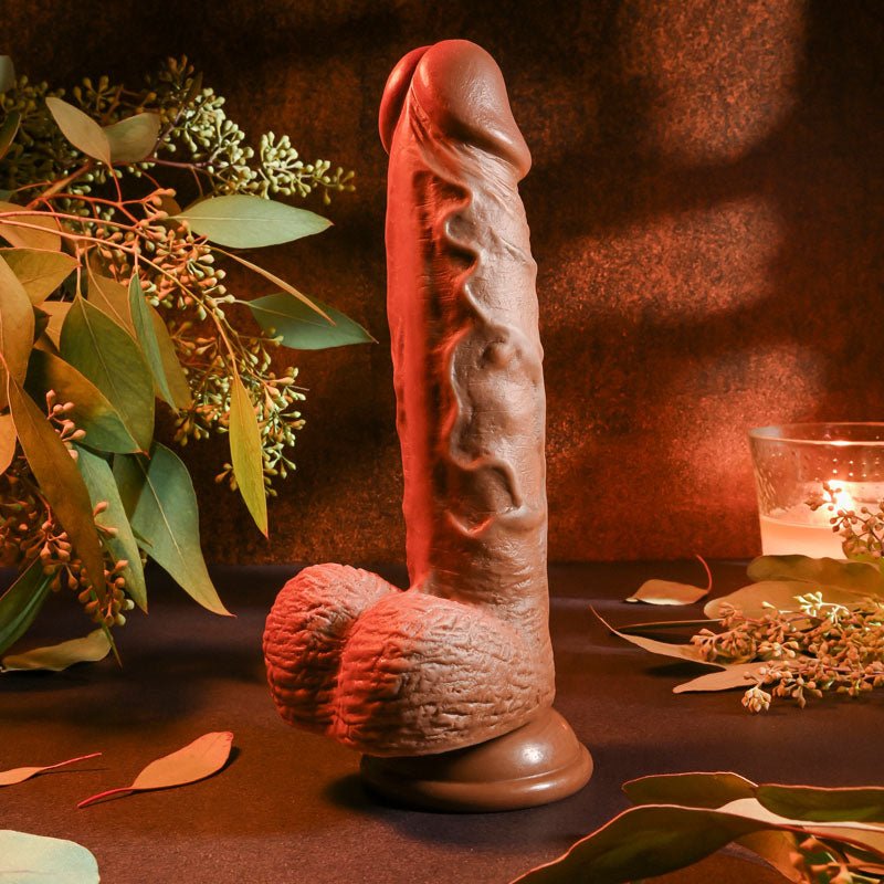 Evolved REALISTIC DILDO 8'' DARK - 21 cm Dong