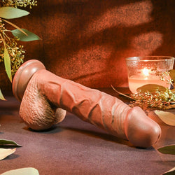 Evolved REALISTIC DILDO 8'' DARK - 21 cm Dong