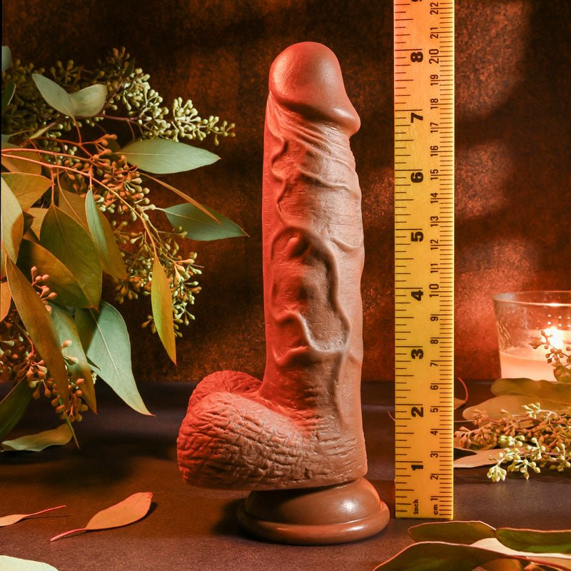 Evolved REALISTIC DILDO 8'' DARK - 21 cm Dong