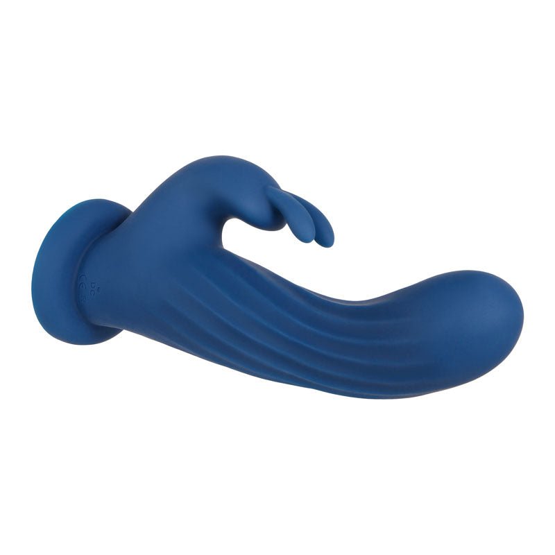 Evolved Remote Rotating Rabbit - Blue USB Rechargeable Rabbit Vibrator with Wireless Remote