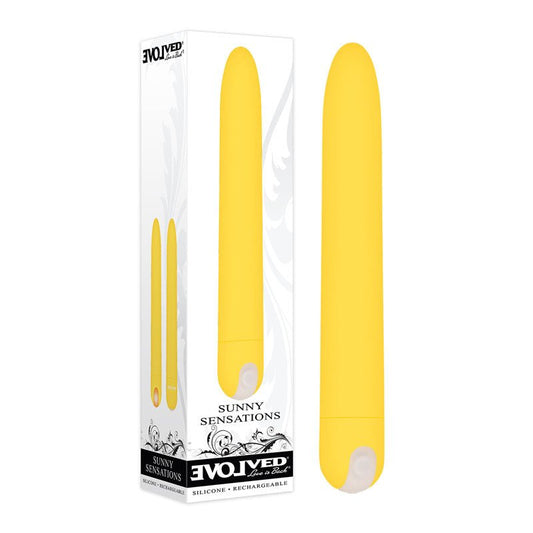 Evolved Sunny Sensations - Yellow 18.6 cm USB Rechargeable Vibrator