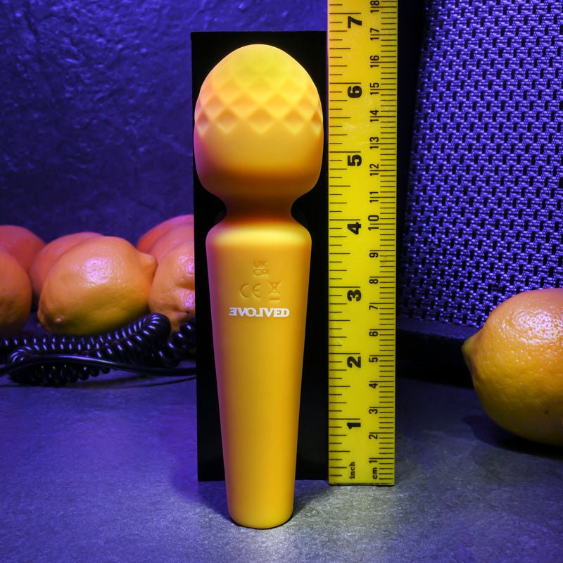 Evolved SUNSHINE - Yellow 17 cm USB Rechargeable Massage Wand