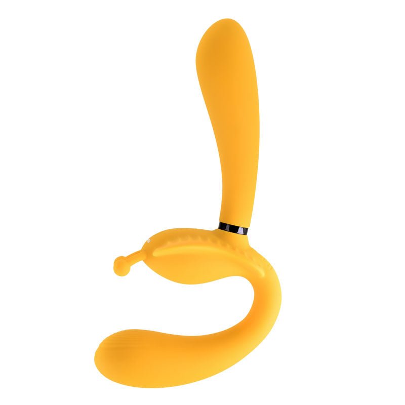 Evolved THE MONARCH - Yellow USB Rechargeable Multi Use Couples Vibrator