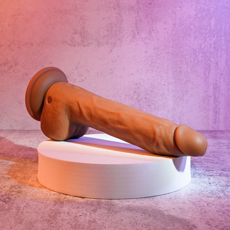 Evolved THRUST IN ME DARK - Brown 23.5 cm USB Rechargeable Thrusting Dong