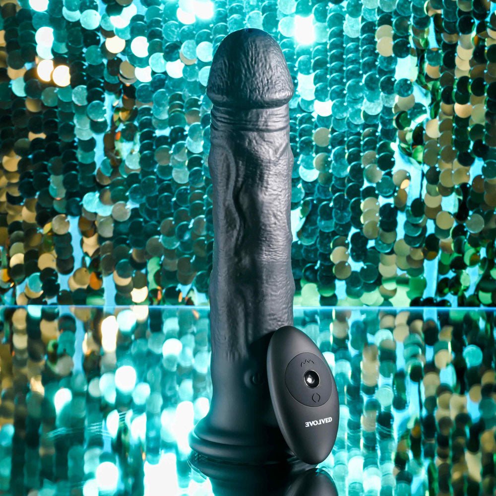 Evolved THUNDER Black 25 cm USB Rechargeable Vibrator