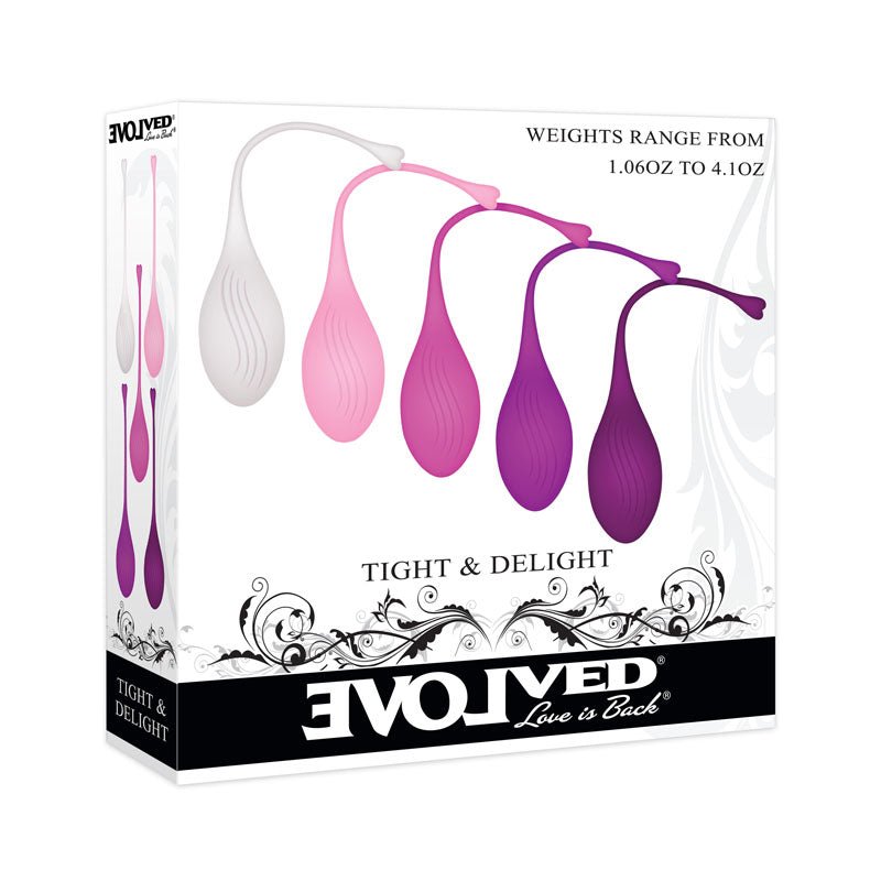 Evolved TIGHT & DELIGHT - Kegel Trainer Set - 5 Piece Kit