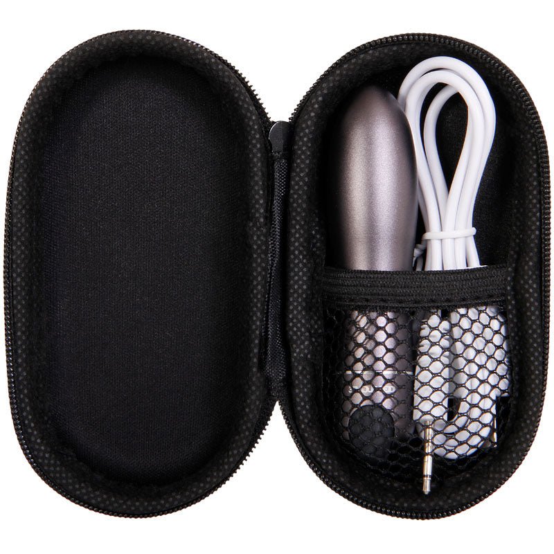 Evolved Travel - Gasm - Gray 9 cm USB Rechargeable Bullet with Travel Case