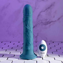 Evolved TSUNAMI Blue 18.4 cm USB Rechargeable Vibrating Dong with Remote Control