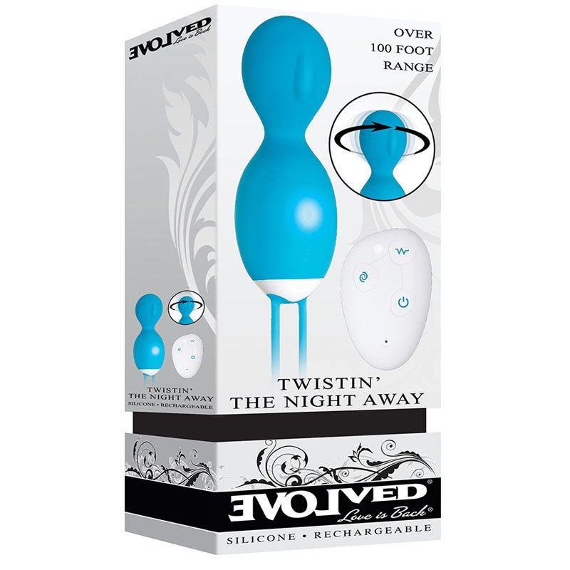 Evolved Twistin The Night Away Blue Rechargeable Kegel Exerciser