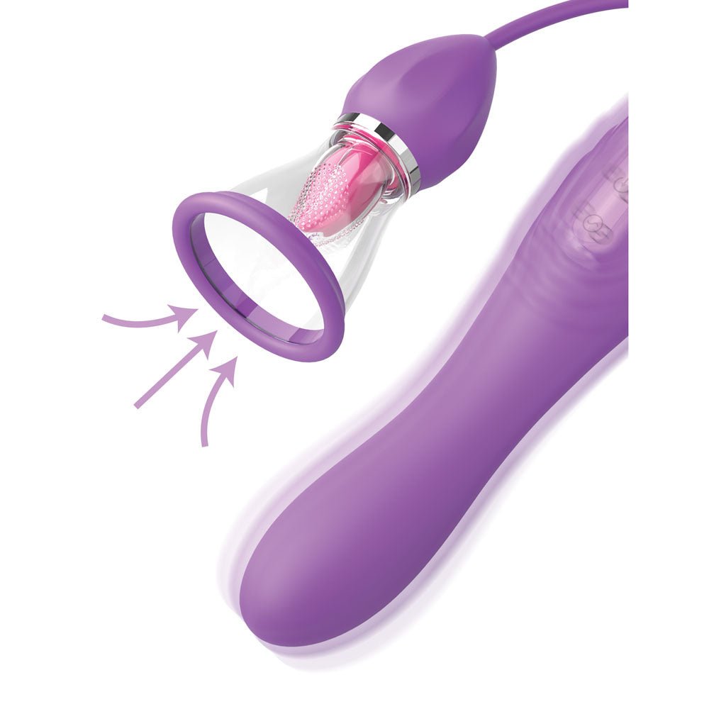 Fantasy For Her Her Ultimate Pleasure Max Purple Vibrator with Flicking Stimulator