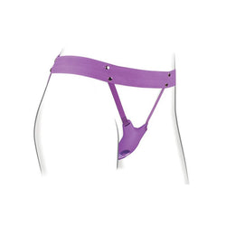 Fantasy For Her Ultimate Butterfly Strap - On - Purple USB Rechargeable Strap - On Stimulator